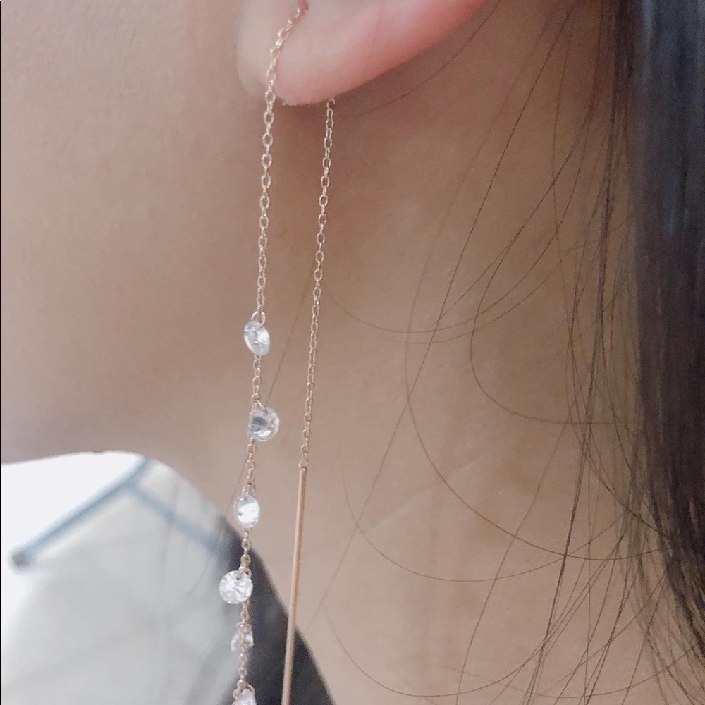 😍✨925 silver earrings in rose gold